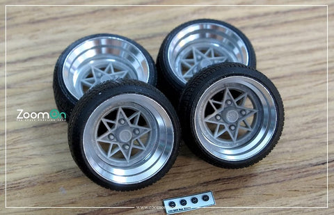 ZoomOn ZR040 1/24 16インチ SSR スターシャーク ホイールセット