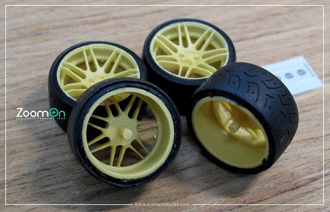 ZoomOn ZR046 1/24 17インチ Forgedstar F14 ホイールセット