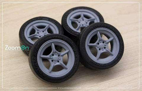 ZoomOn ZR050 1/24 15インチ 無限 RNR ホイールセット