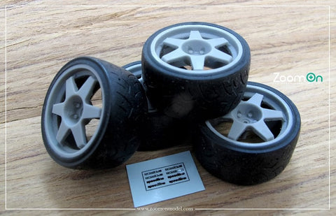 ZoomOn ZR066 1/24 17インチ スピードライン ST2 ホイールセット