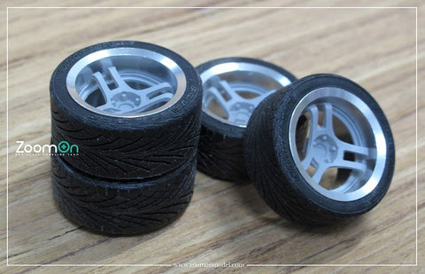 ZoomOn ZR068 1/24 20インチ アドバン スーパー レーシングv2 ホイールセット