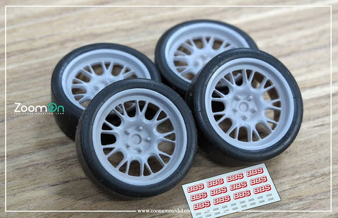 ZoomOn ZR073 1/24 18インチ BBS RE686 ホイールセット