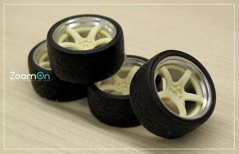 ZoomOn ZR079 1/24 18インチ ワーク エモーション T5R 2P ホイールセット