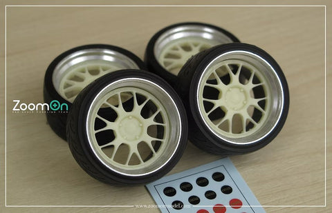 ZoomOn ZR084 1/24 19インチ BBS LM-R ホイールセット