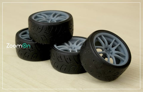 ZoomOn ZR086 1/24 15インチ ワーク エモーション CR Kai ホイールセット