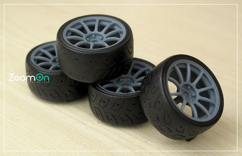 ZoomOn ZR088 1/24 17インチ ウェッズ TC105N ホイールセット