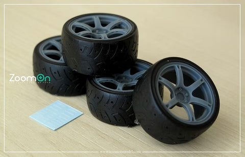 ZoomOn ZR089 1/24 20インチ レイズ TE037 ホイールセット