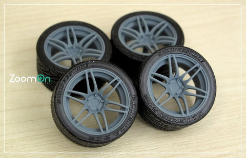 ZoomOn ZR094 1/24 18インチ ウェッズ SA60M ホイールセット