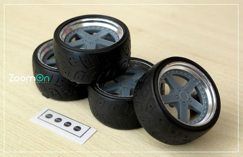 ZoomOn ZR099 1/24 16インチ ワーク エクイップ 05 ホイールセット
