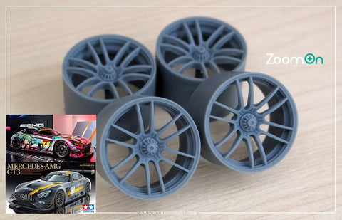 ZoomOn ZR110-18 1/24 18インチ 18'' エンケイ RA039 ホイールセット(タイヤ無し)(タミヤ用)