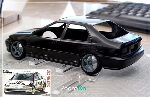 ZoomOn ZR118 1/24 17インチ 旭テック EG JTCC ホイールセット (タイヤ無し)