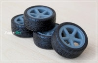 ZoomOn ZR119 1/24 16インチ フォード・エスコート RS コスワース ホイールセット (タイヤ無し)