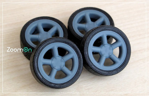 ZoomOn ZR119 1/24 16インチ フォード・エスコート RS コスワース ホイールセット (タイヤ無し)