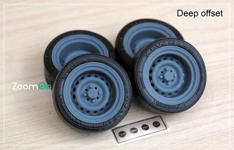 ZoomOn ZR123 1/24 15インチ ブリヂストン スーパーラップ ホイールセット