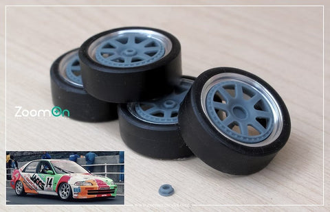 ZoomOn ZR124 1/24 18インチ エンケイ JTCC シビック ホイールセット