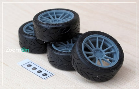 ZoomOn ZR126  1/24 18インチ エンケイGTC01RR ホイールセット