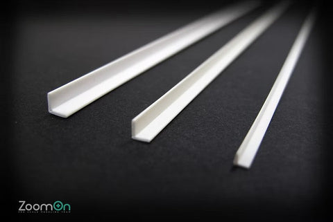 ZoomOn ZT011 1/24 L型プラスチック棒 セット250mm