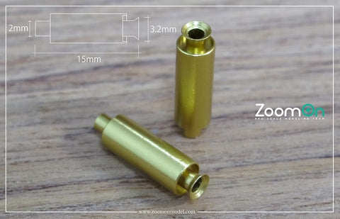 ZoomOn ZT023 1/24 汎用 メタルエキゾースト (Sサイズ) - シルバー