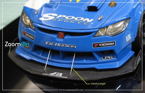 ZoomOn ZT050 1/24 バンパースプリッターストラットロッド