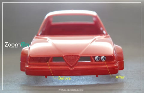 ZoomOn ZT051 1/24 ヘッドライト ディティールアップ パーツセット(3.5mm)