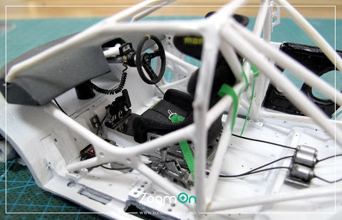 ZoomOn ZT063 1/24 ステアリングホイールコイルケーブル