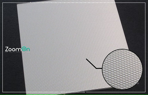 ZoomOn ZT069 アルミ 菱形グリッドプレート (ソリッド)70x70mm  1 プレート