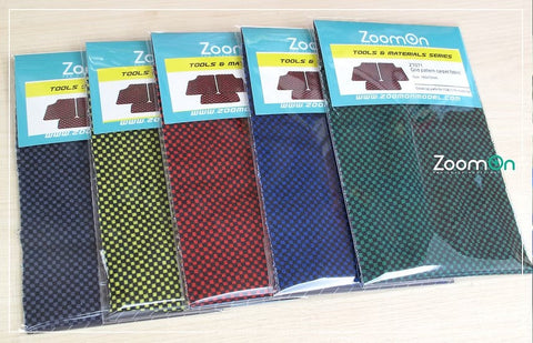 ZoomOn ZT071 1/24 グリッドパターン カーペットファブリック - グレー