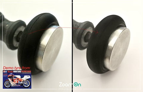 ZoomOn ZT074 1/24 モーターサイクル タイヤサンダー (軸3mm)